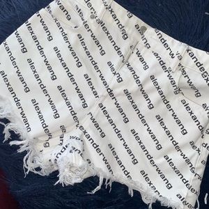 Alexander wang high waist shorts